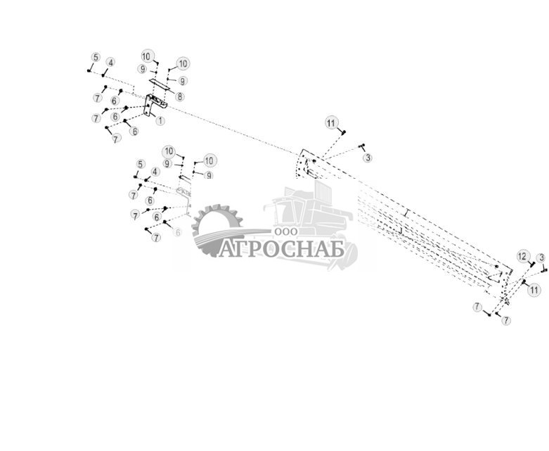 Крепление мачты встроенного регулятора уклона (IGC) и крепежные детали (крепежные детали 58 дюйма) - ST779286 653.jpg